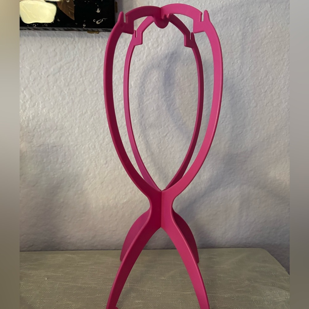 Pink Wig Stand